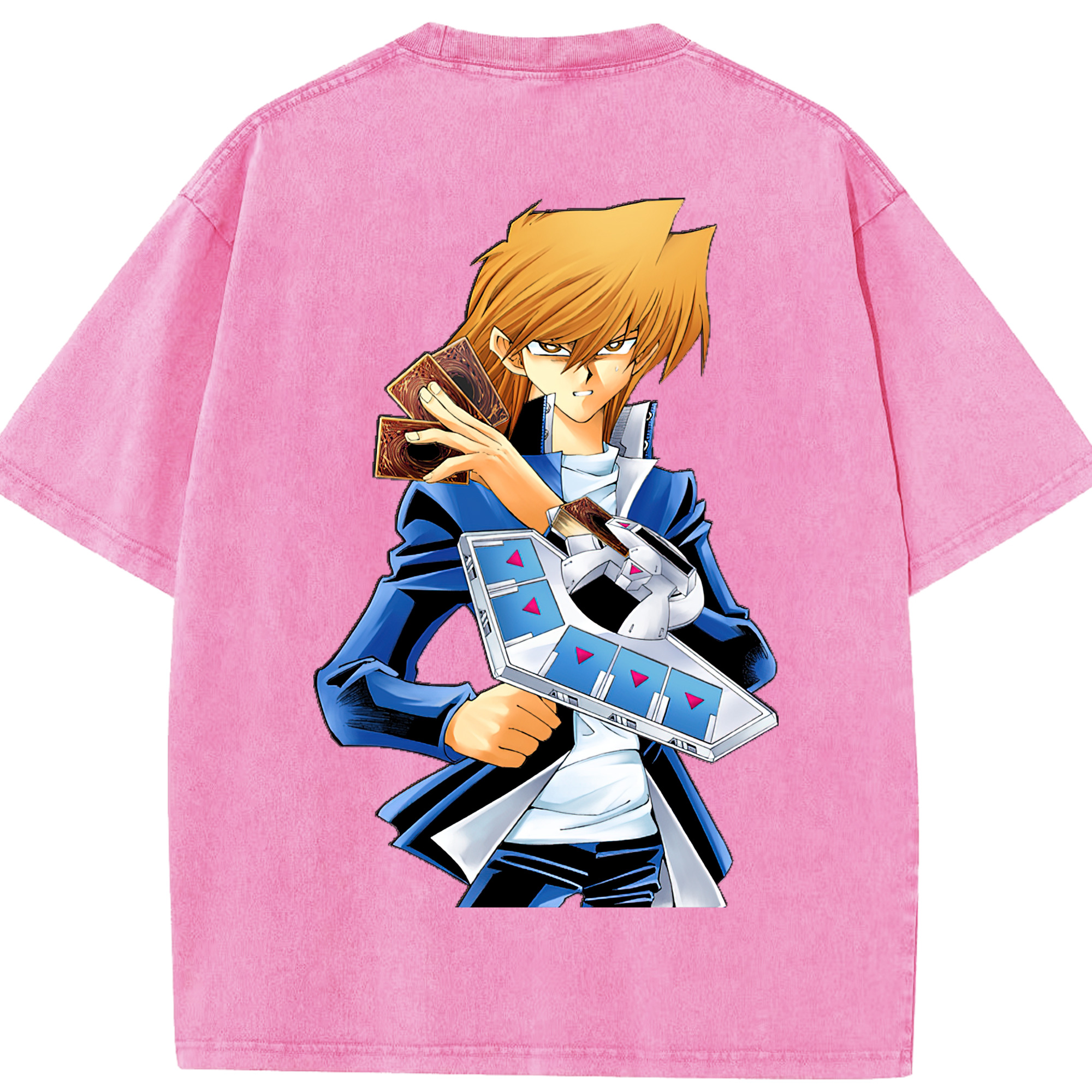 （画像用） 遊☆戯☆王 Yu-Gi-Oh! 綿100% ヴィンテージ風 半袖Tシャツ（背面プリント）